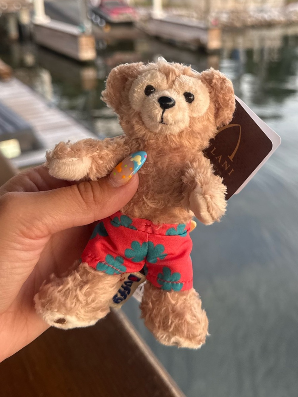 NWT! 2026 Disney Parks Duffy Plush Bag Charm Aulani Resort Collection